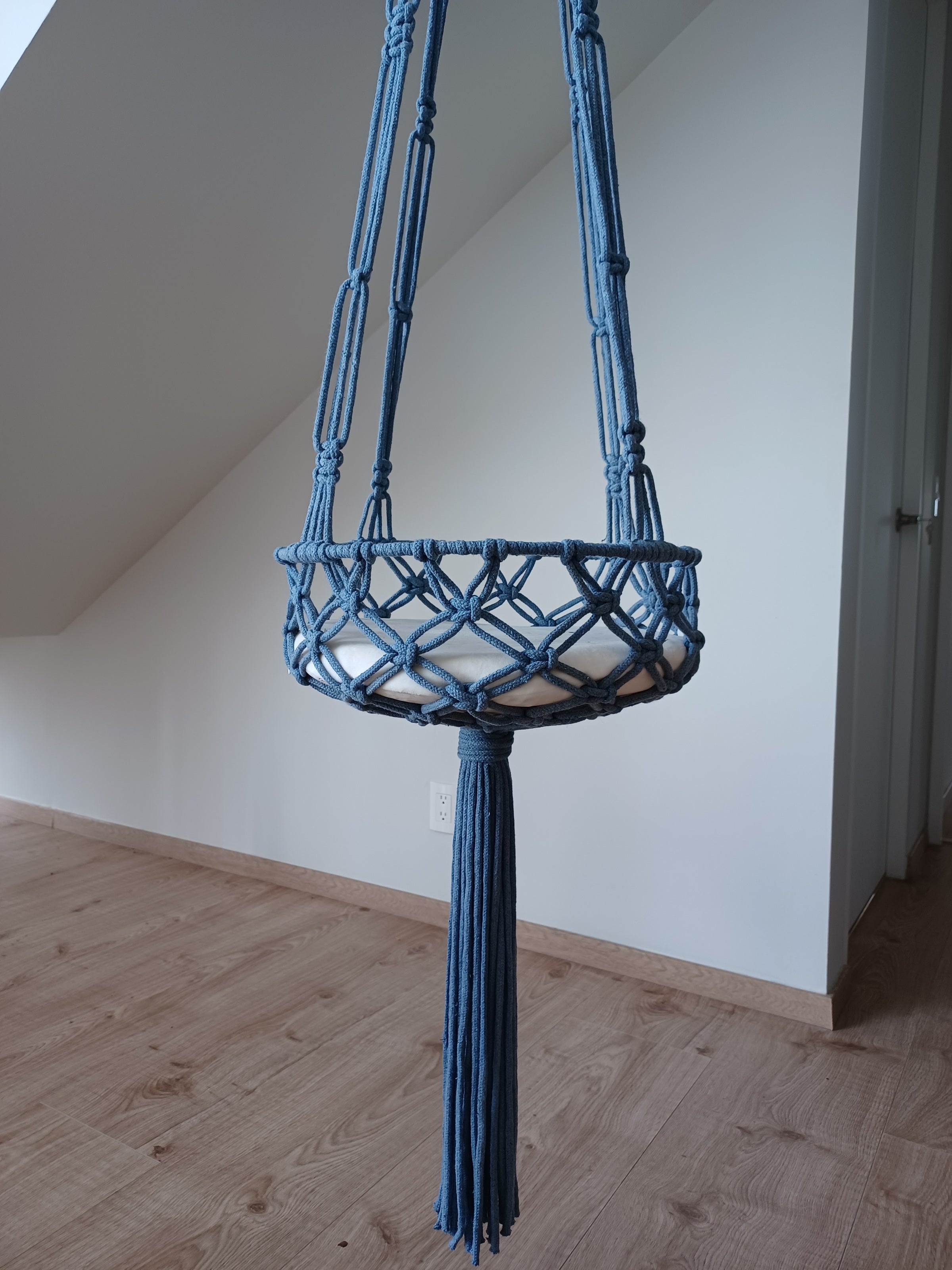 Long Cat Hammock | Macramé Cat Swing