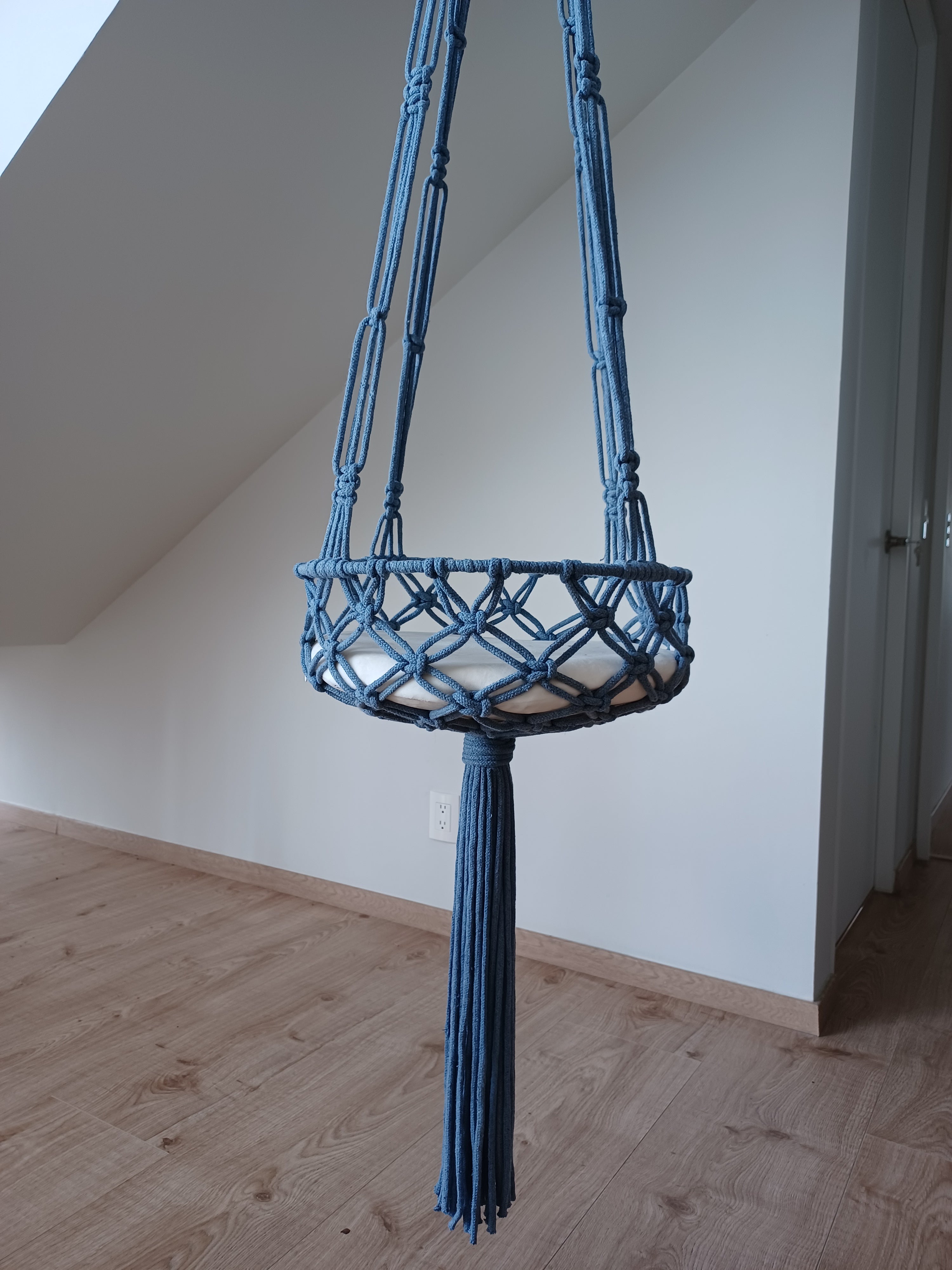 Long Cat Hammock | Macramé Cat Swing