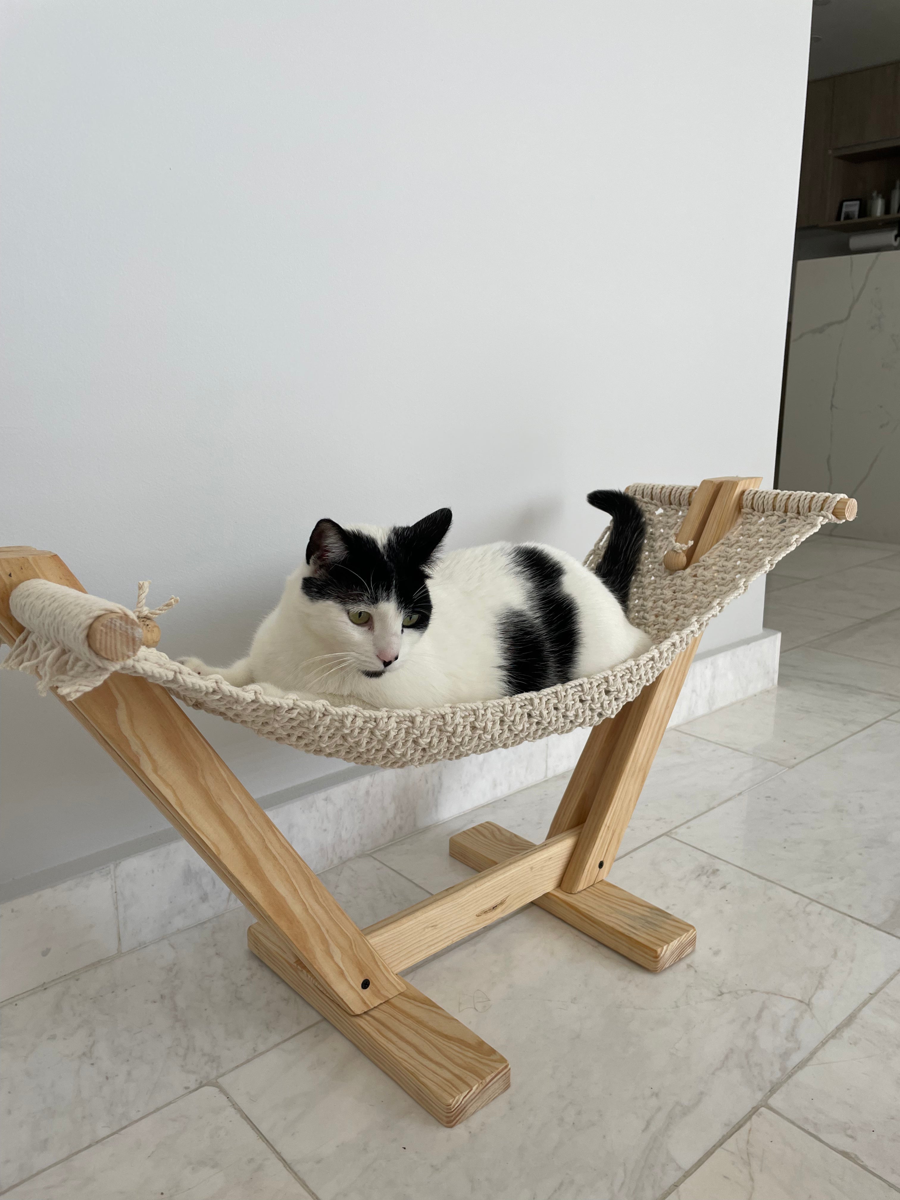 Luxurious Cat Hammock | Handmade Ergonomic Pet Bed