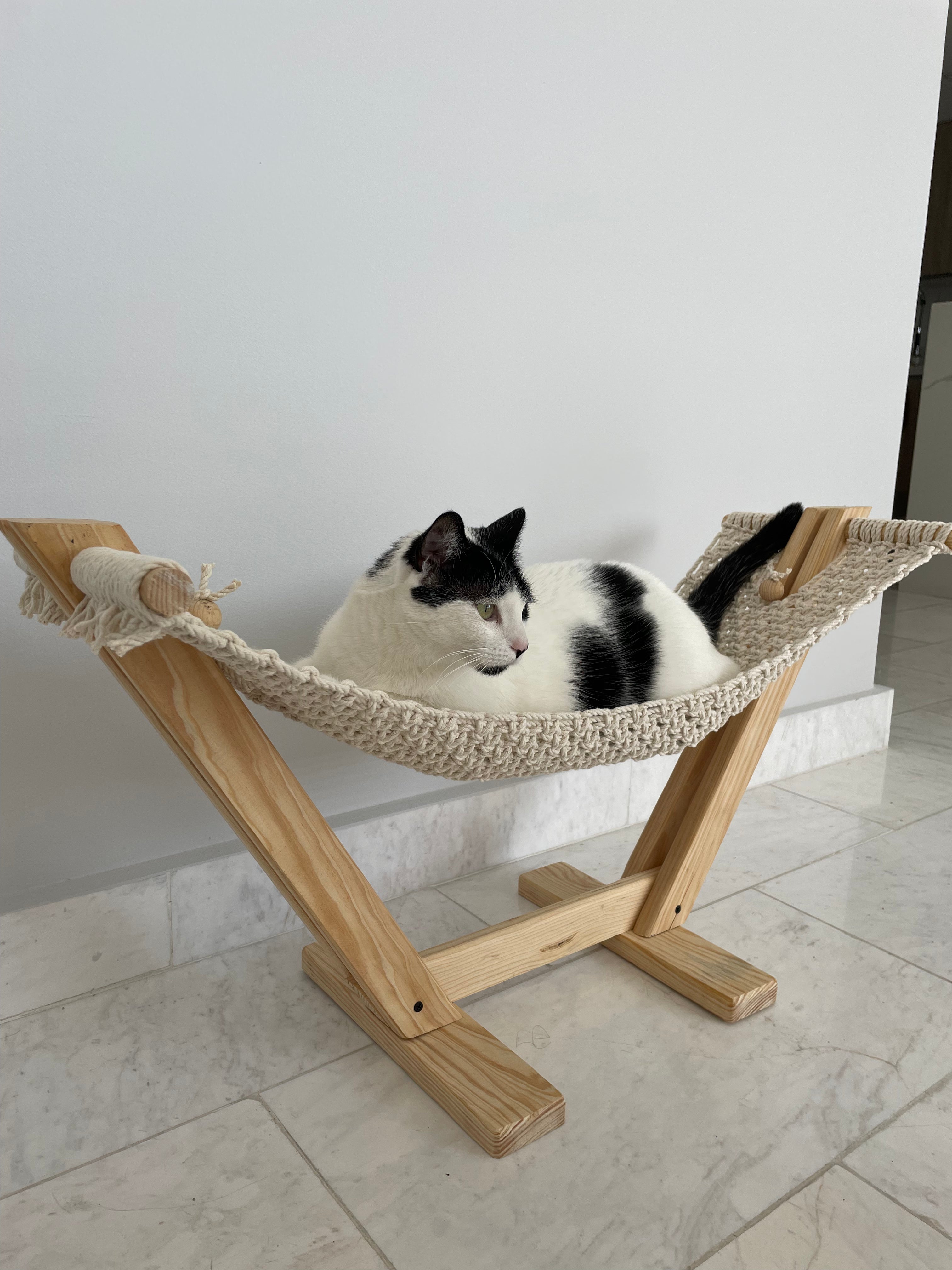 Luxurious Cat Hammock | Handmade Ergonomic Pet Bed