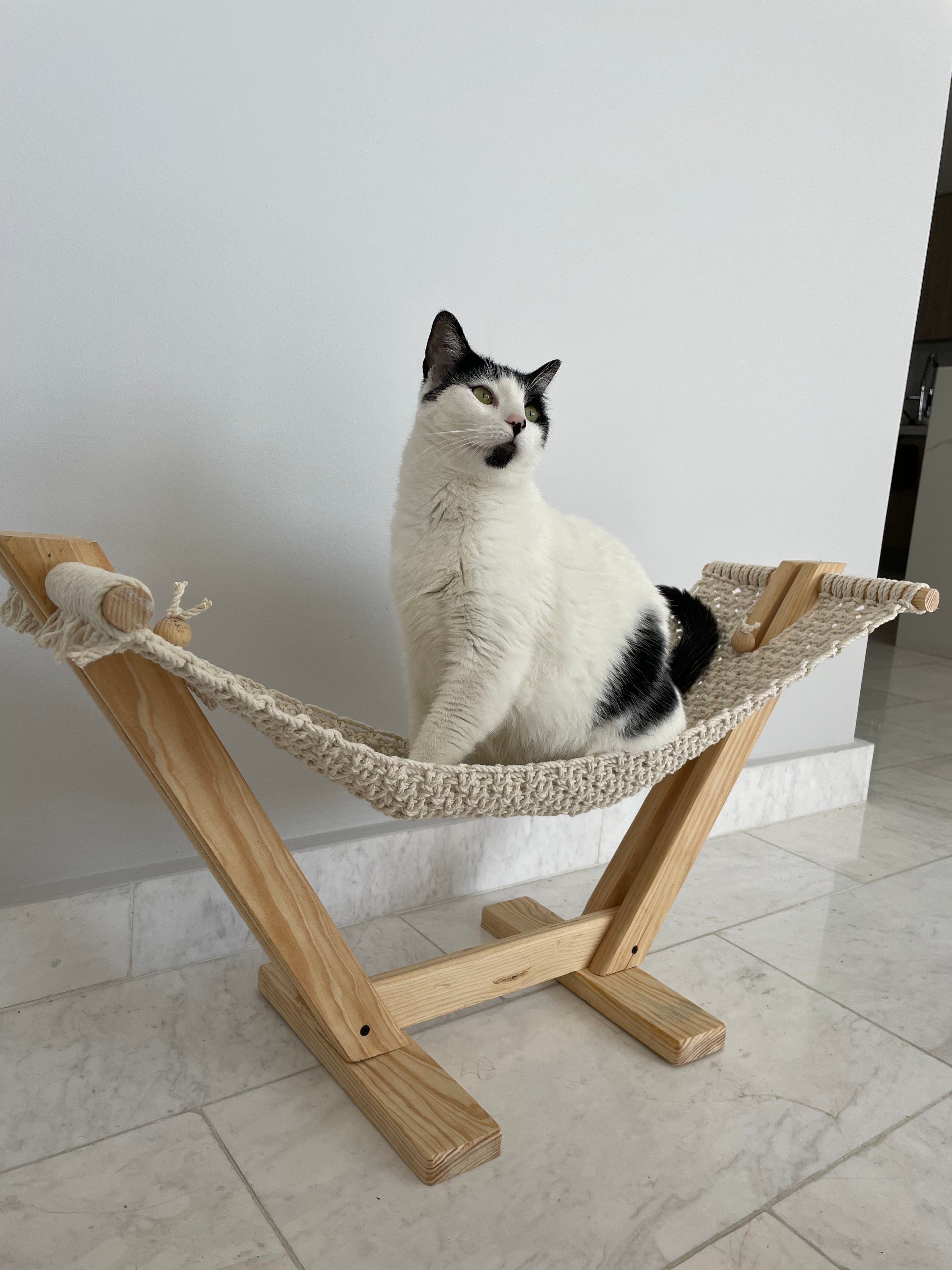 Luxurious Cat Hammock | Handmade Ergonomic Pet Bed